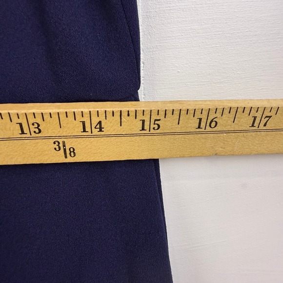 NEW Betsey Johnson Navy Ruffle Hem Sheath MIDI Dress Women 6 FLOUNCE FEMININE - Picture 12 of 14